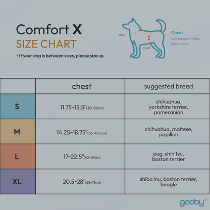 Gooby Choke Free Comfort X Soft Harness, Blue, Small