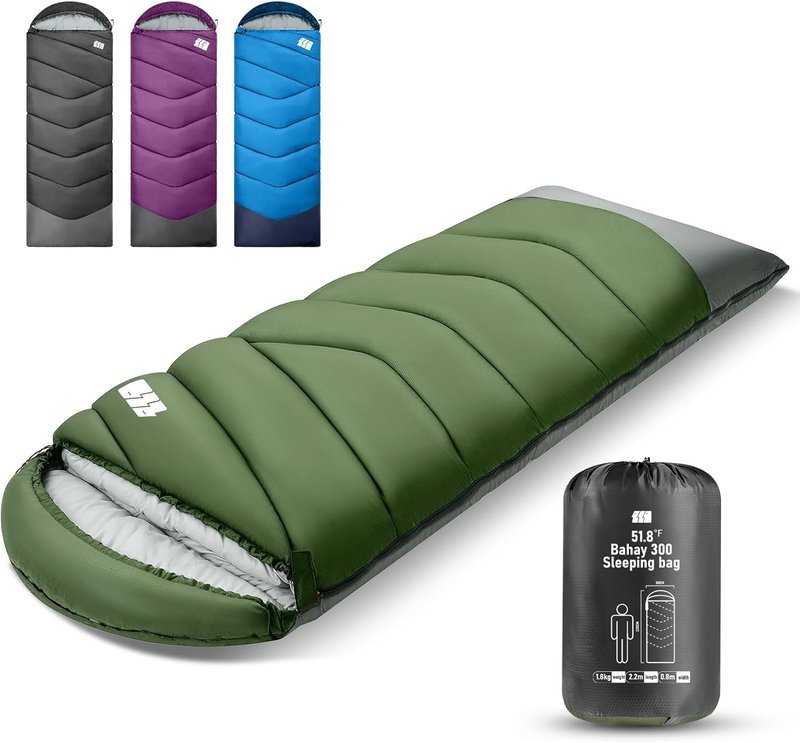 Sleeping Bags for Adults - Lightweight Waterproof Cold Weather Backpacking Gear | Compact for Travel, Hiking & Camping
