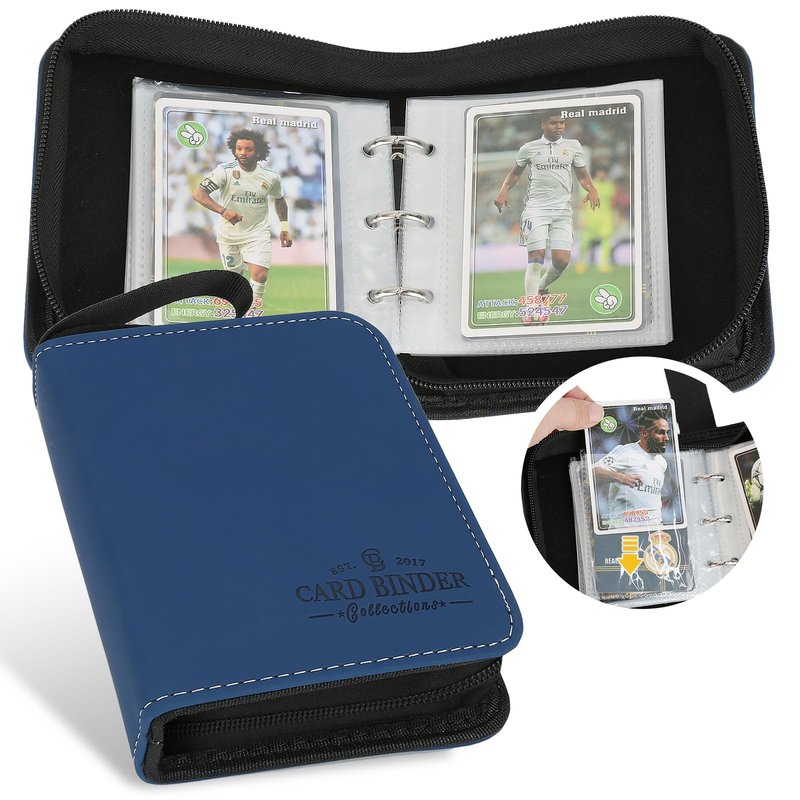 Foalgo Trading Card Binder, Card Collection Binder Album Folder with 80 Side Loading Pockets, 1 Pocket Trading Card Album Folder for TGC,MTG, Baseball Cards, Yugioh