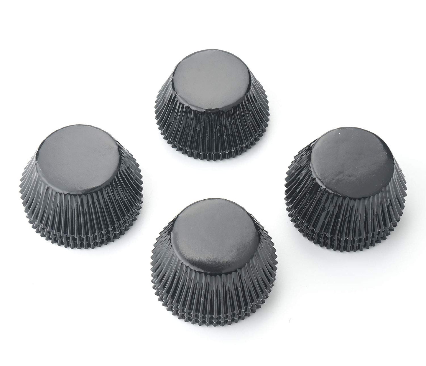 Gifbera Standard Black Foil Cupcake Liners Muffin Wrappers, 200-Count