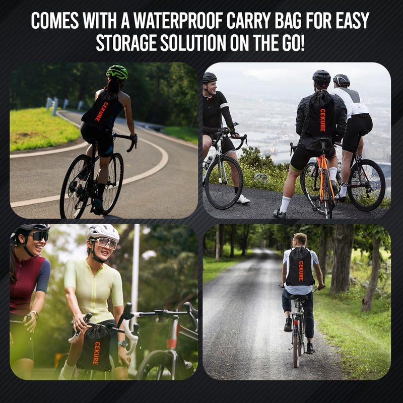 Bike Cover - Waterproof Heavy Duty Oxford for 1-2 Bikes | Tear Resistant & Windproof with Carry Bag