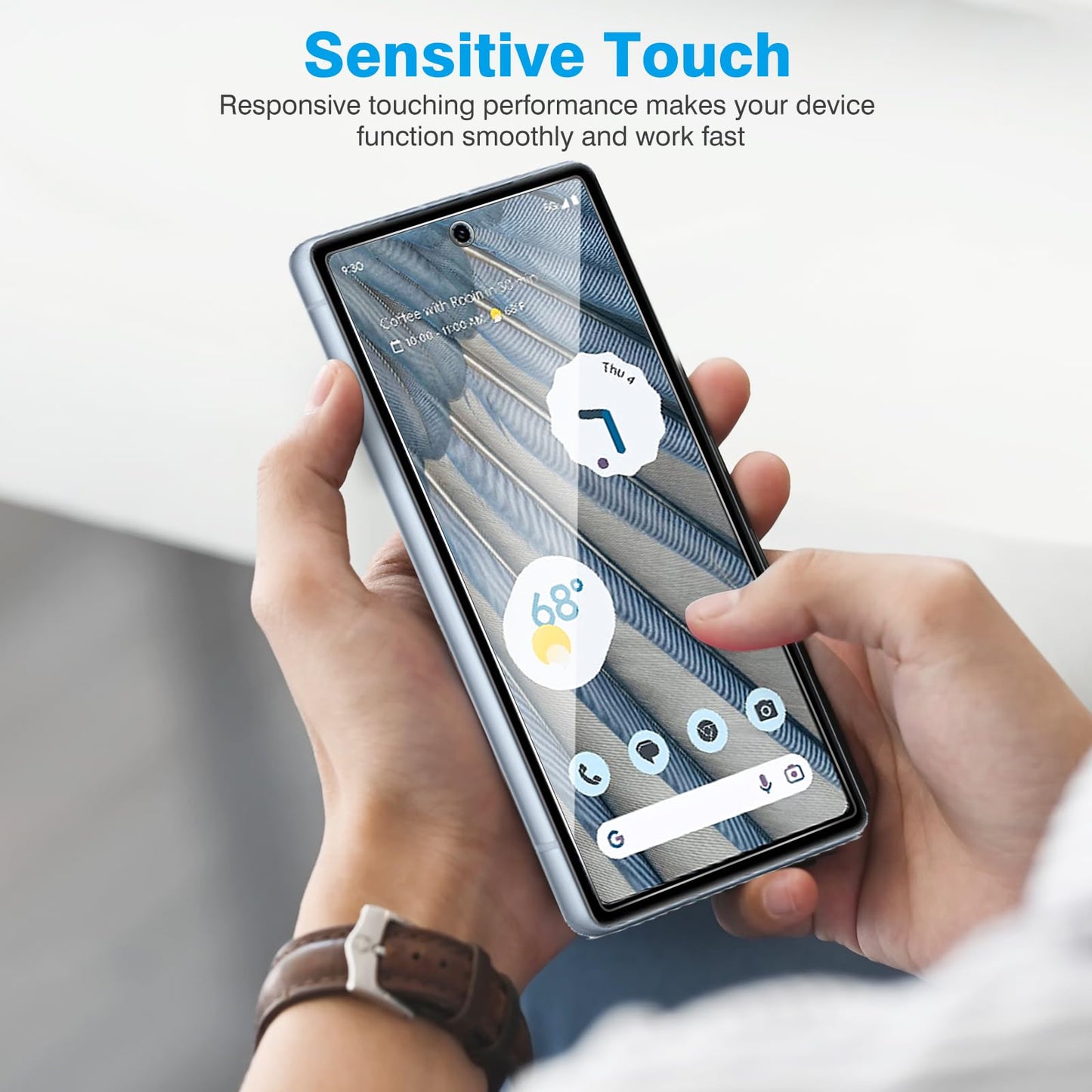 OMOTON 3+2 Pack for Google Pixel 9 Pro XL Screen Protector 6.8 Inch, 3 Tempered Glass Film & 2 Camera Lens Protector, Bubble-free, HD Clear, Not for 9 Pro/ 9