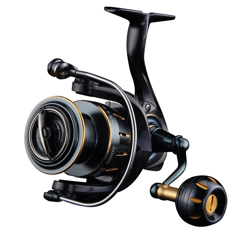 HAUT TON Dolphin Advance Edition Spinning Reel,5.2:1Gear Ratio,22LBS,5+1BB,Backlash Free Bearing,Sealed Drag System,Saltwater,Freshwater Fishing Reels (ES, 5000)