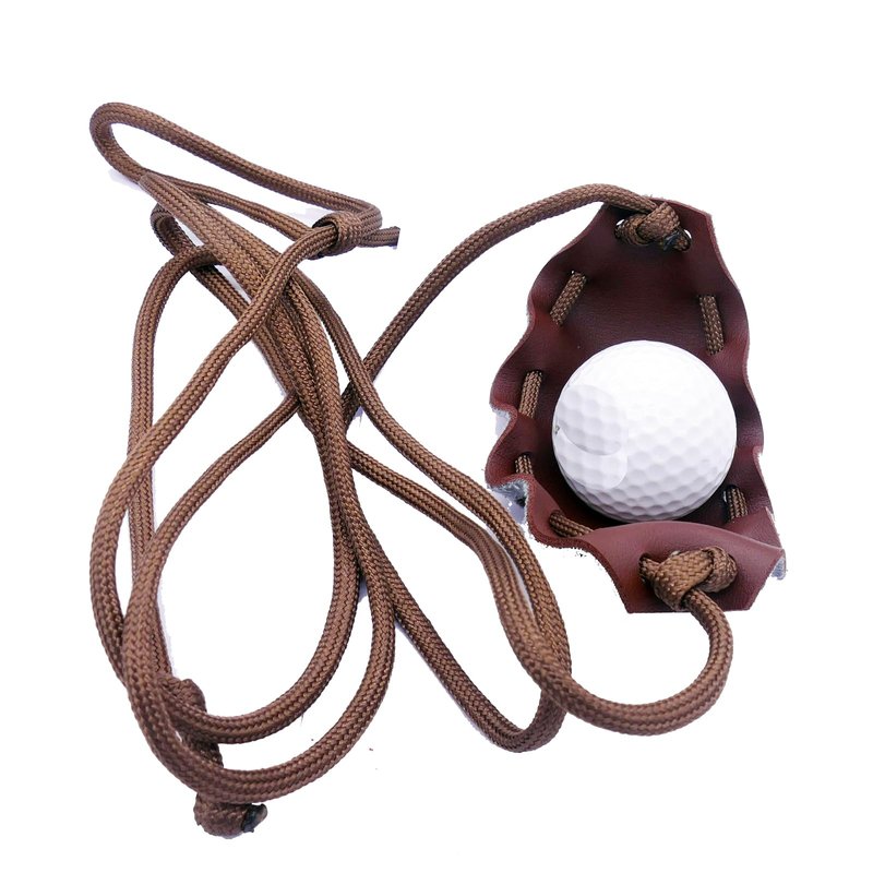 Shepherd Sling Rock Sling Weapon Handmade Leather Throwing Sling Old-Fashioned Slingshot Rock Sling Riprap