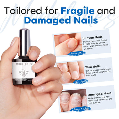modelones 15 ml Nail Dehydrator and Primer, Acid Free Base Coat Natural Prep Dehydrate & Bond Primer Kit, Hema-Free Acrylic Nail Supplies
