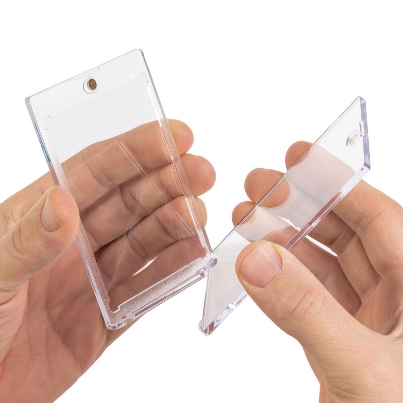 Vault X Magnetic Card Holder 35pt (5 Pack), Clear One Touch Hard Cases, UV Protection, for Trading Cards