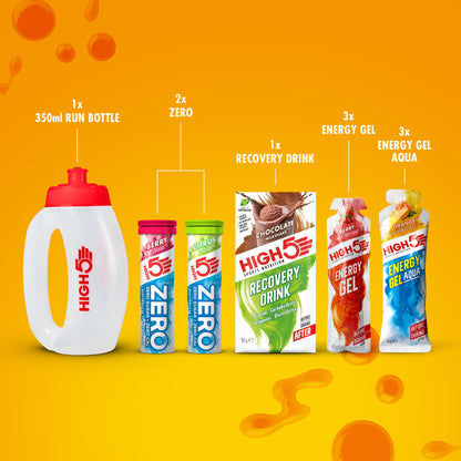HIGH5 Run Pack Containing Running Energy, Hydration & Recovery Products