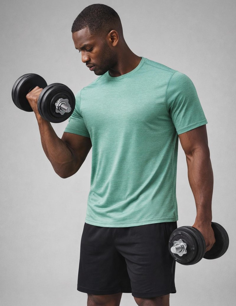 5 Pack Men’s Active Quick Dry Crew Neck T Shirts | Athletic Running Gym Workout Short Sleeve Tee Tops Bulk (Set 10, 3X-Large)