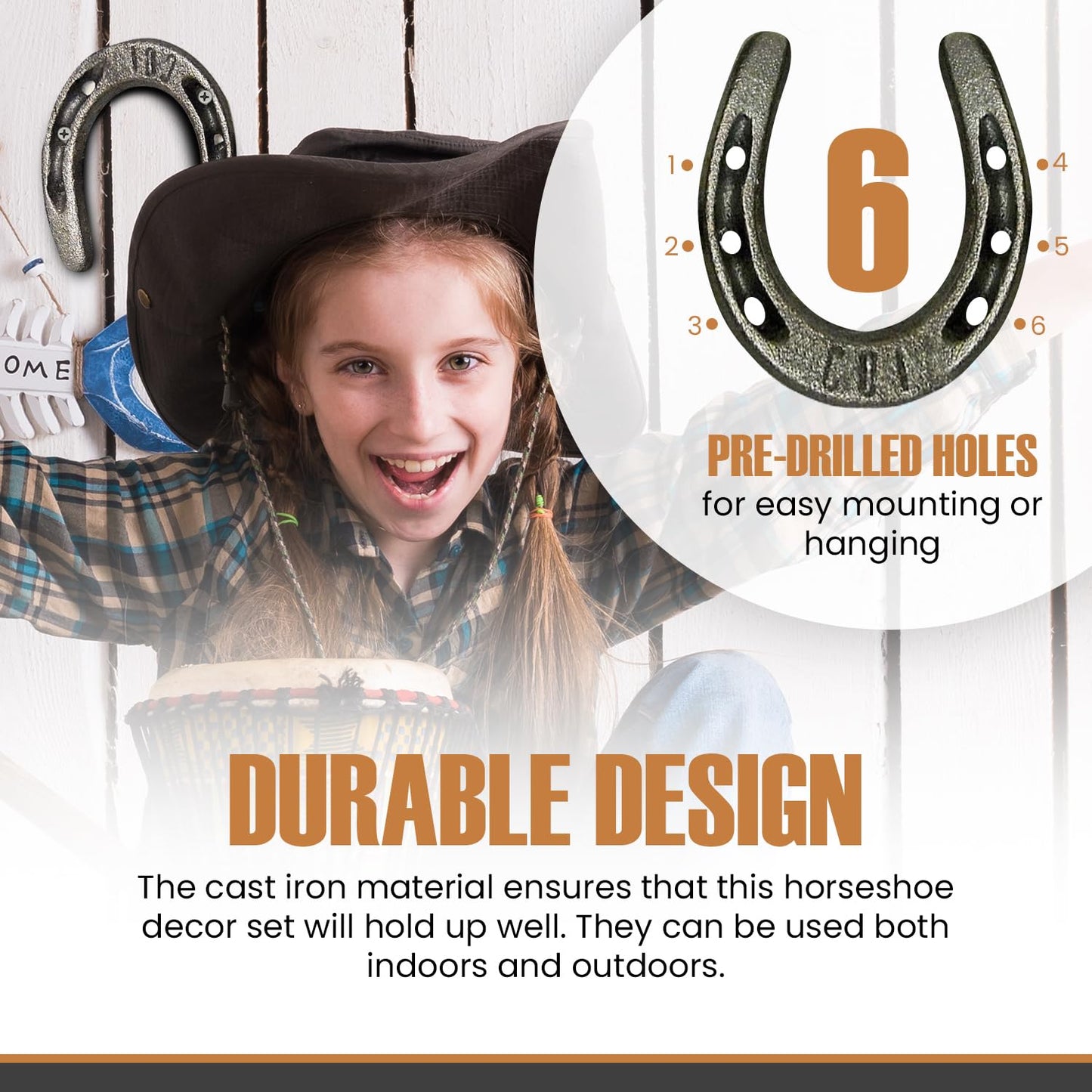 Carvers Olde Iron 3.5" Cast Iron Metal Horseshoe Set - Easy to Weld (20 Pieces)