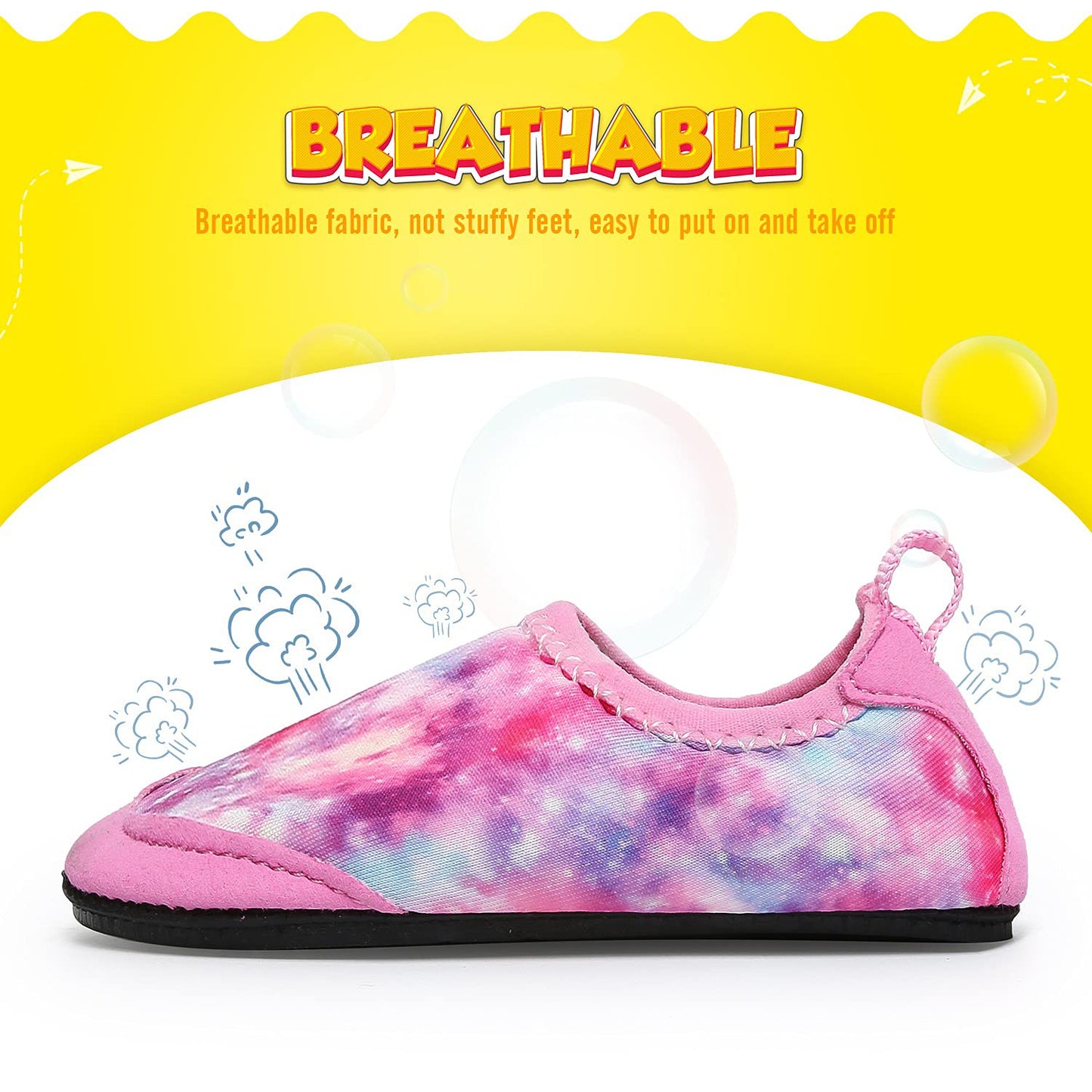 Yorgou Baby Boys Girls Water Shoes Toddler Beach Shoes Barefoot Aqua Socks Non-Slip for Pool Beach