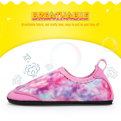 Yorgou Baby Boys Girls Water Shoes Toddler Beach Shoes Barefoot Aqua Socks Non-Slip for Pool Beach