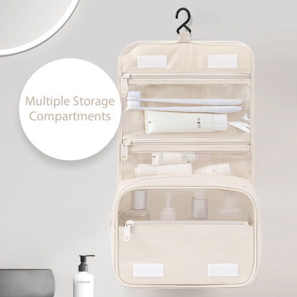 DIMJ Packing Cubes for Travel - 8 Pcs Lightweight Travel Cubes for Packing, Mesh Travel Packing Cubes Travel Packing Organizers with Large Toiletries Bag (Beige)