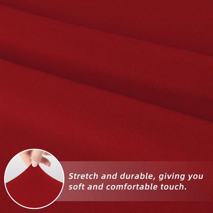 Easy-Going Dining Chair Covers Stretch Dining Room Chair Covers Set of 4, Parsons Chair Slipcovers for Dining Room, Ceremony, Banquet, Christmas Red