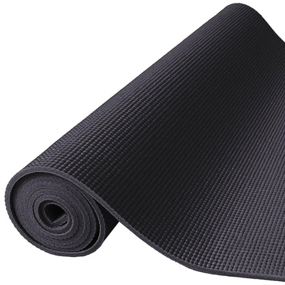 Fitvids All-Purpose 1/4-Inch High Density Anti-Tear Exercise Yoga Mat with Carrying Strap, Black