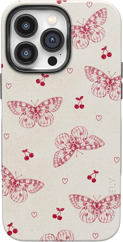 Casely iPhone 14 Pro Case | Opposites Attract | Day & Night Mountains | Compatible with MagSafe | Bold Protective Design