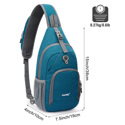 G4Free RFID Sling Bag Crossbody Backpack Chest Shoulder Bag Casual Gym Daypack Men Women Outdoor Cycling Travel Hiking