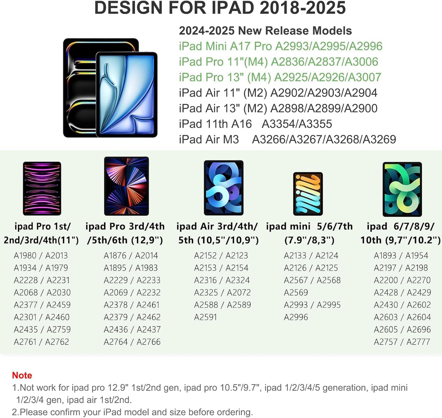 Pencil 1st Generation for iPad 2025-2018, HATOKU Digital Pens for Tablet with Tilt Sensitivity & Palm Rejection Magnetic Pencil for iPad 6-11, Air 3-5/M2/M3, Pro 11/12.9"/13" M4, Mini 5~7 (White)
