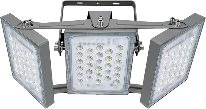 STASUN LED Flood Light Outdoor, 150W 13500lm Outdoor Lighting with 330° Lighting Angle, 5000K, 3 Adjustable Heads, IP66 Waterproof LED Exterior Security Area Lights for Yard, Stadium, Parking Lot