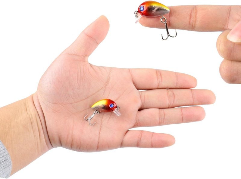 Sougayilang Fishing Lures - Life-Like Minnow VIB Bait with Treble Hook | Sinking Crankbait for Bass, Trout, Walleye