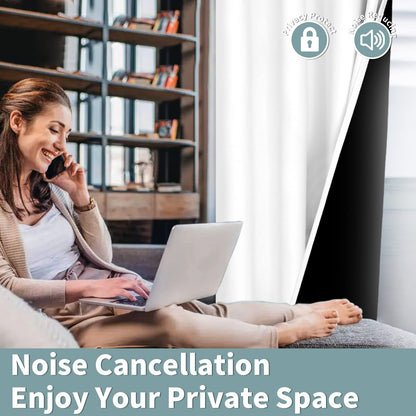 BGment White Blackout Curtains 63 Inch Long - Black Out Curtains for Bedroom Thermal Insulated Grommet Total Room Darkening Window Drapes for Summer Heat Blocking, 2 Panels, 42 x 63 Inch