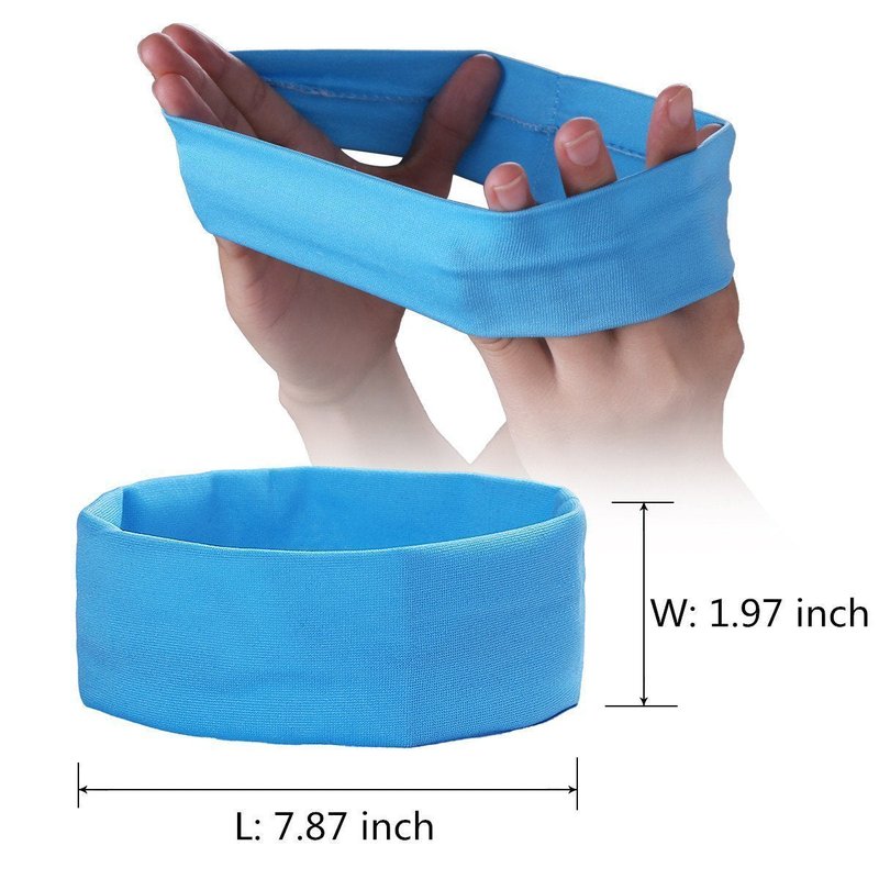 Zapire 14pcs Mixed Colors Yoga Sports Headbands for Women - Soft Elastic Stretch Girls Athletic Headbands