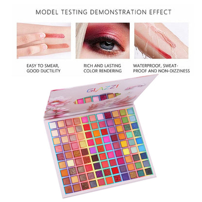 99 Colors Eyeshadow Palette, Colorful Eyeshadow Palette, Professional Matte Shimmer Glitter Rainbow Makeup Pallet, Colorful Long Lasting Highly Pigmented Eye Shadow Mother's Day Gifts for Women