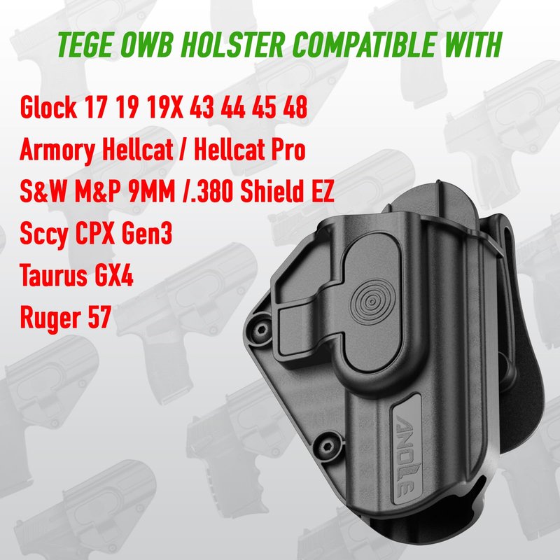 Sig P365 X Macro Holster, Universal Holster for Hellcat Pro/Ruger 57 / Sccy CPX Gen3 / Taurus GX4 / Springfield Hellcat Pro/Glock 17 19 19X 43 44 45 48, Adjustable Rentention Level Ⅱ Gun Holsters