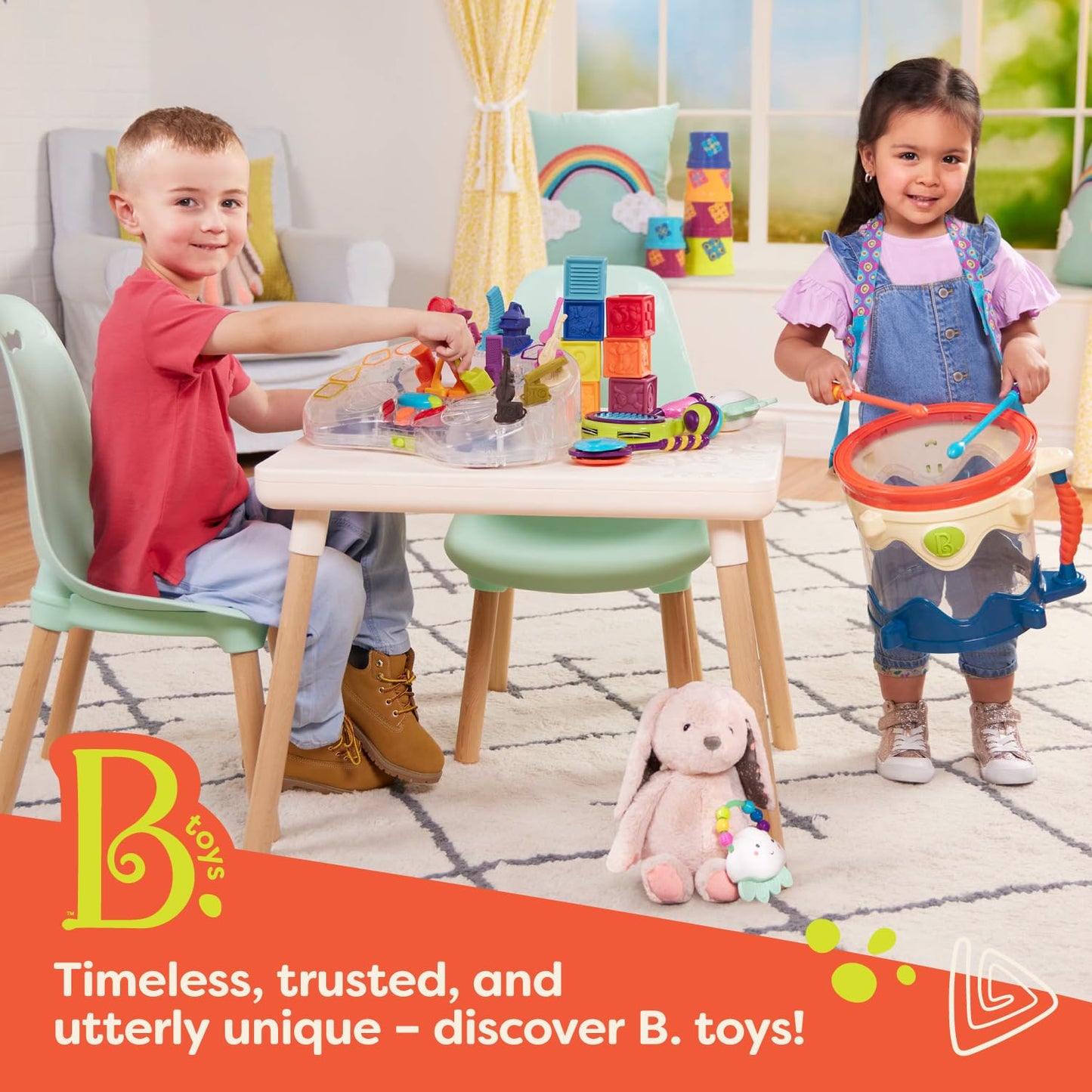 B. toys – Toy Vet Set For Toddlers, Kids – Pet Care – Pretend Play Set – Tools, Plush Toys – 2+ Years