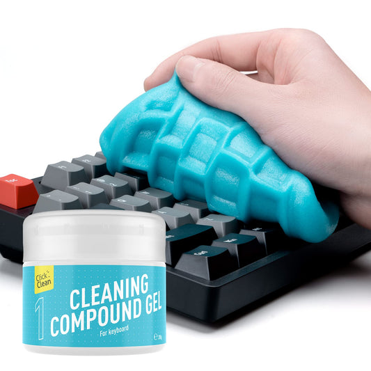 CLICK CLEAN Keyboard Cleaning Gel, 7oz Universal Cleaning Gel for Keyboards Electronics Cleaner Dust Cleaning for Car, Laptop, Keyboard, Air Vents