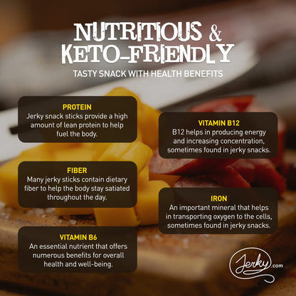 Jerky.com 26pc Meat Sticks Variety Pack | Healthy Snack for Adults | Low Sugar & High Protein | Gluten Free & Keto Meat Sticks | Pork, Turkey, Ham Beef Sticks & Cheese Sticks | Valentines Day Gifts for Him