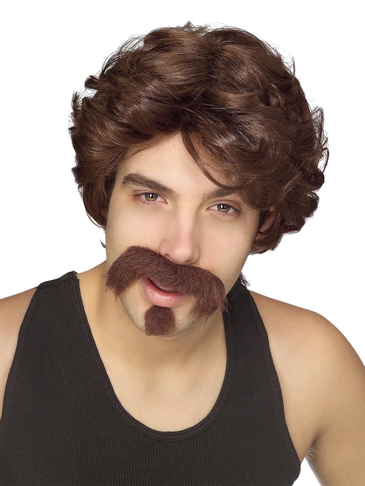 Rubies Men's Big John Costume Wig, Moustache, and Goatee for Themed Parties and Halloween - As Shown, One Size