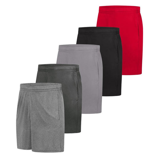 Hanes Men's Shorts Pack, 5-Pack, CoolDRI Athletic Shorts for Men, Moisture-Wicking, Odor Control, 7" Inseam
