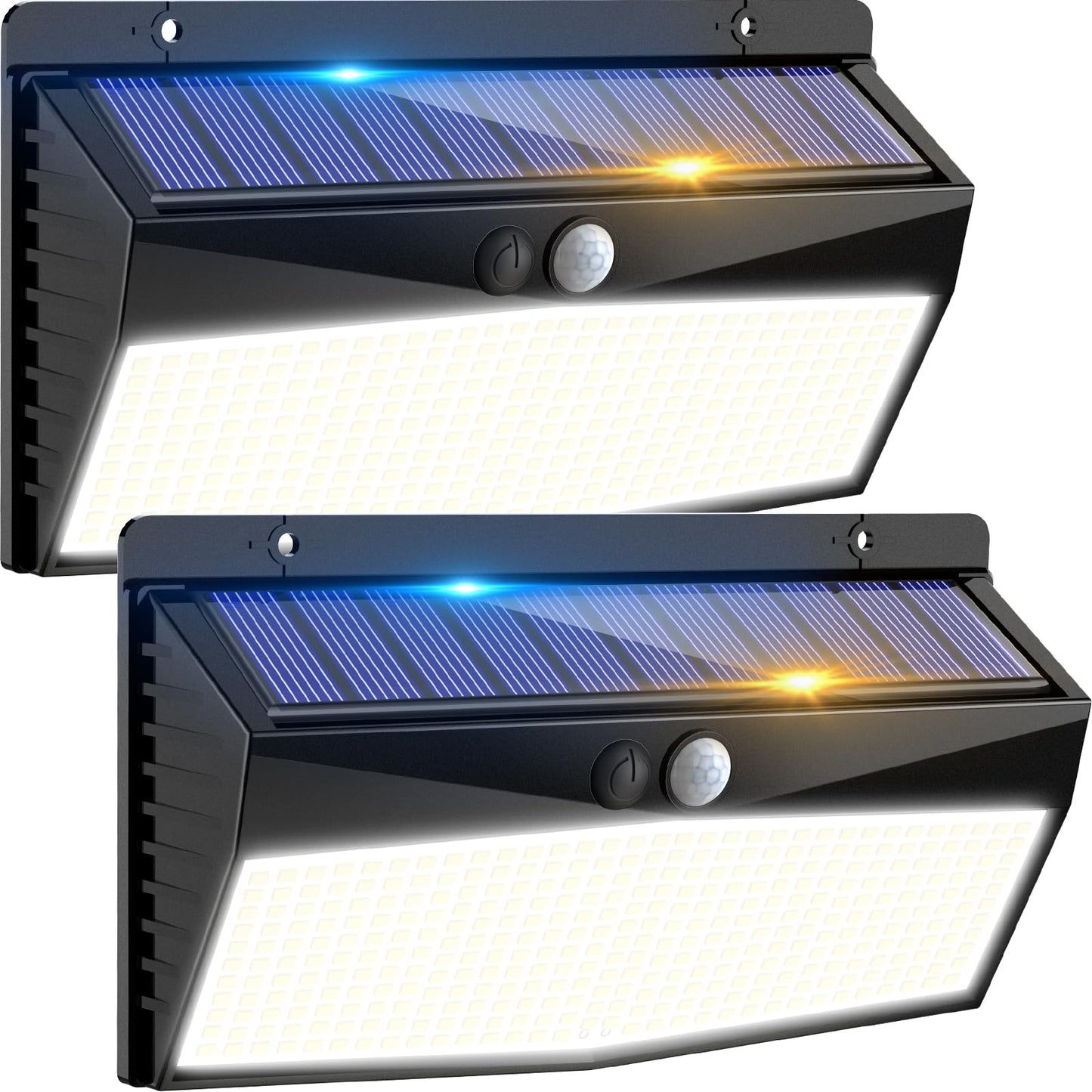 Peasur Solar Lights Outdoor Garden, 368LED Super Bright Solar Security Lights Outdoor Motion Sensor with 3 Modes, Outdoor Lights Waterproof IP65 for Front Door, Yard, Garage(2 Pack)