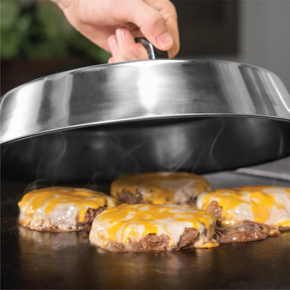 Blackstone 1780 12” Round Basting Cover, Stainless Steel