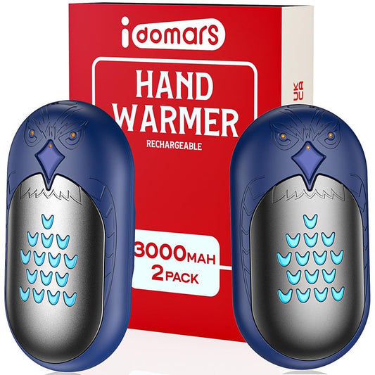 Portable Electric Hand Warmer Rechargeable: 2 in 1 Pack Reusable Handwarmer 20 hour Battery Operated type-c Charged Pocket Warmer Hot Hand Heat Warmer for Handheld Heater Gift for Outdoor Sport Winter