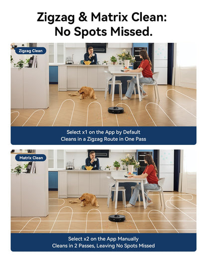 Proscenic Q8 Max Robot Vacuum and Mop with Self Emptying for 60 Days, 5,000 Pa Suction, LiDAR Navigation with Home Mapping, 200 Min Run, Auto Self-Charging, WiFi APP Control for Floor