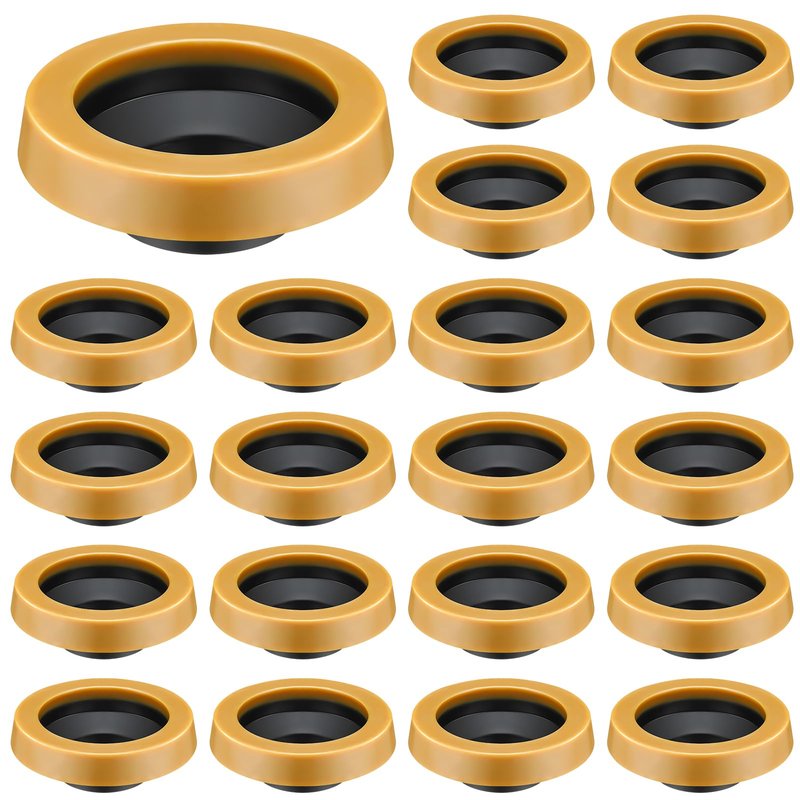 Marsui 20 Pack Toilet Wax Ring Thick Toilet Bowl Wax Ring Gasket for 3-inch/4-inch Waste Line - Gas, Odor and Watertight Seal