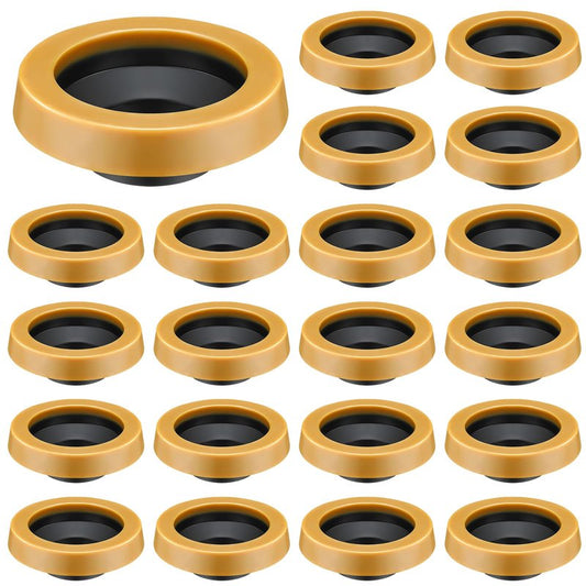 Marsui 20 Pack Toilet Wax Ring Thick Toilet Bowl Wax Ring Gasket for 3-inch/4-inch Waste Line - Gas, Odor and Watertight Seal