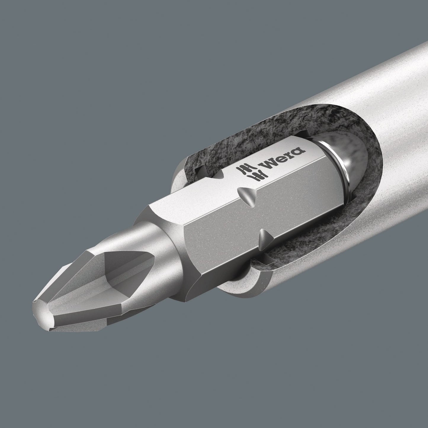 Wera Kraftform Kompakt 27 RA 1 SB Ratcheting Screwdriver & Bits, PH/PZ/SL, 7pc, 05073660001