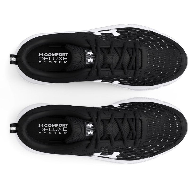 Under Armour Men's Charged Assert 10, (001) Black/Black/White, 16.5, US