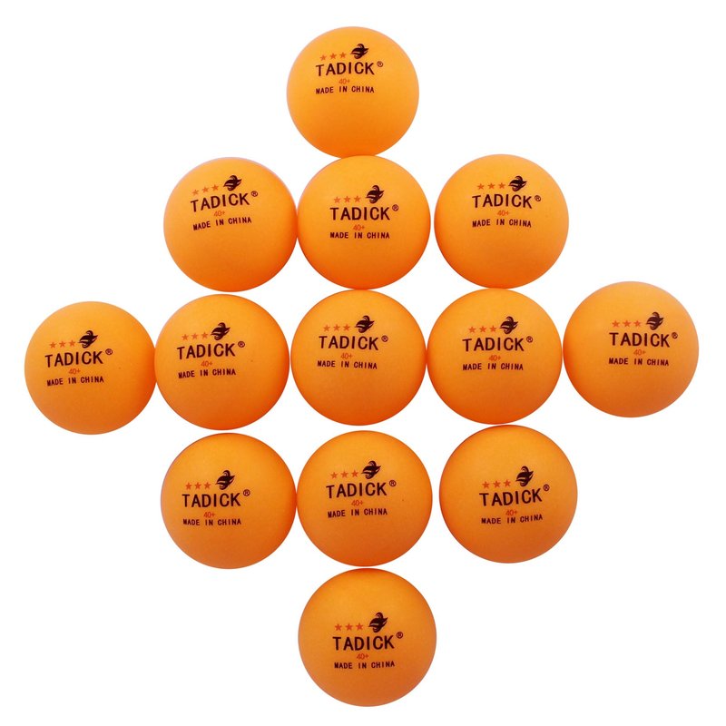 TADICK Quality 140 Pack Practice New Material Ping Pong Balls, 3-Star Training Table Tennis Balls, Bulk Pong Balls (Orange)