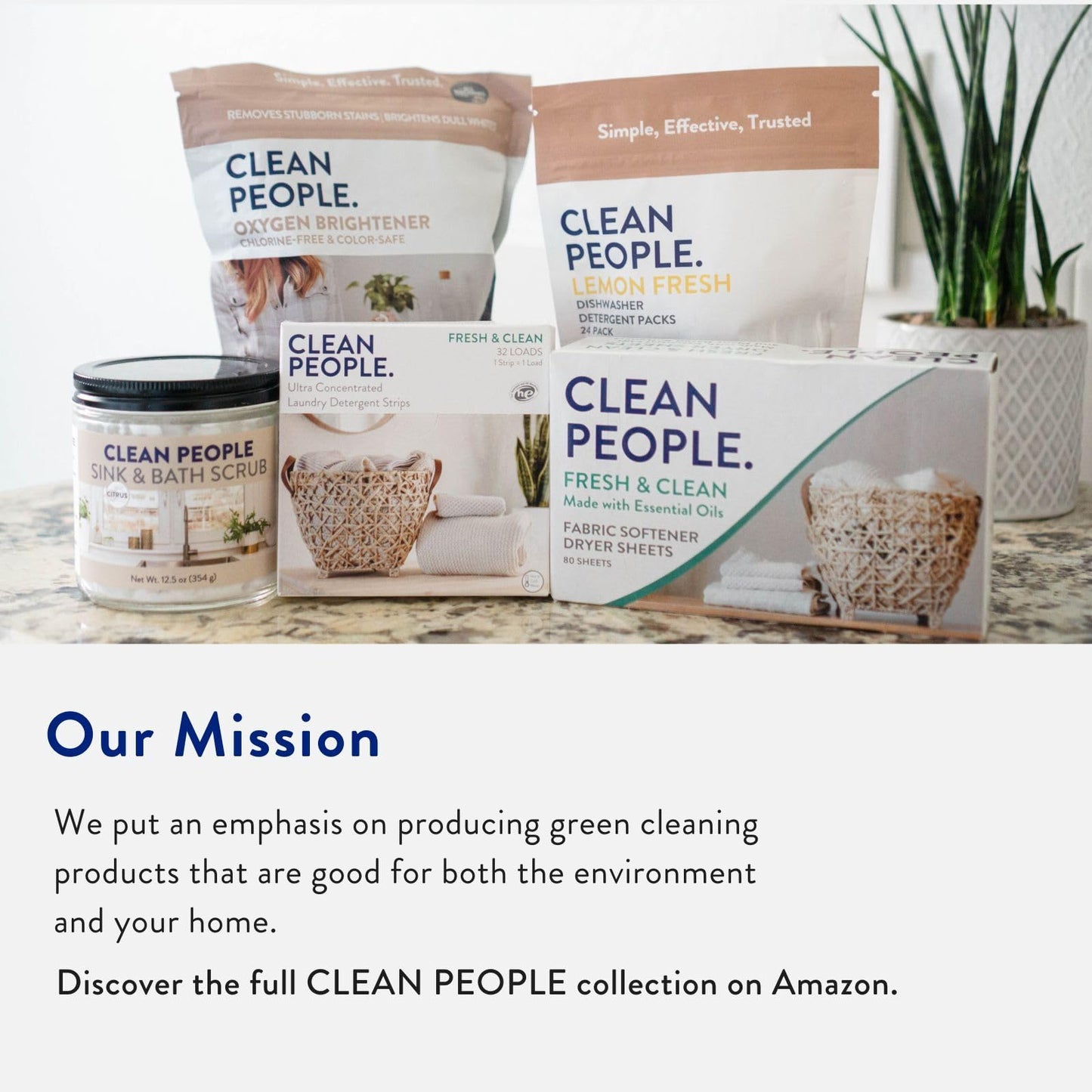 Clean People Laundry Detergent Sheets - Recyclable Packaging, Hypoallergenic, Stain Fighting - Ultra Concentrated, Laundry Soap - Fresh Scent, 32 Pack