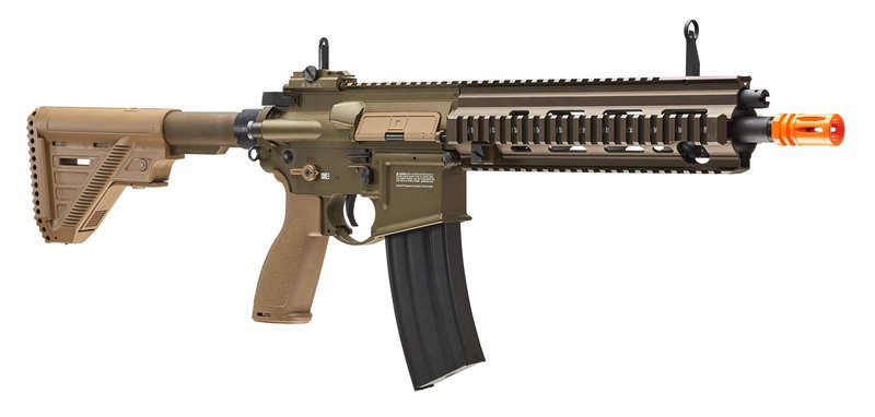HK Heckler & Koch 416 A5 AEG Automatic 6mm BB Rifle Airsoft Gun, Tan
