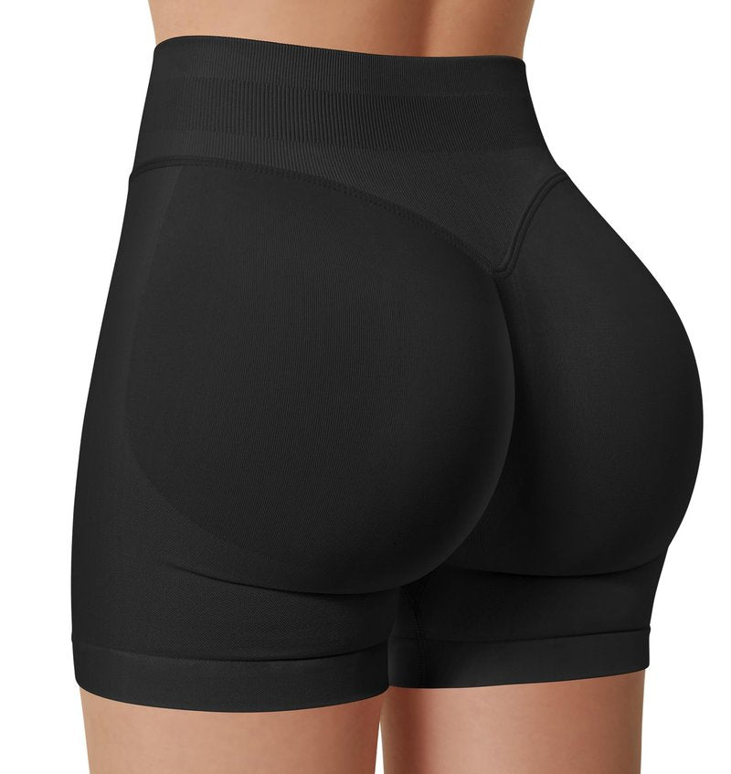Sorfneo Women's Workout Impact Shorts 3.6" /4.5" Scrunch Butt Lifting Gym Shorts Yoga Running Biker Classic Black