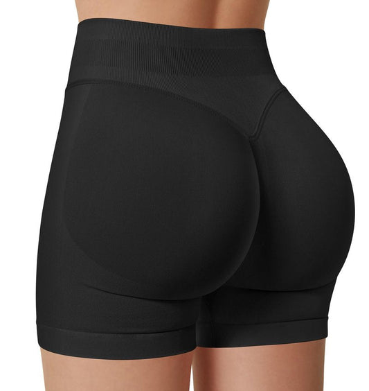 Sorfneo Women's Workout Impact Shorts 3.6" /4.5" Scrunch Butt Lifting Gym Shorts Yoga Running Biker Classic Black