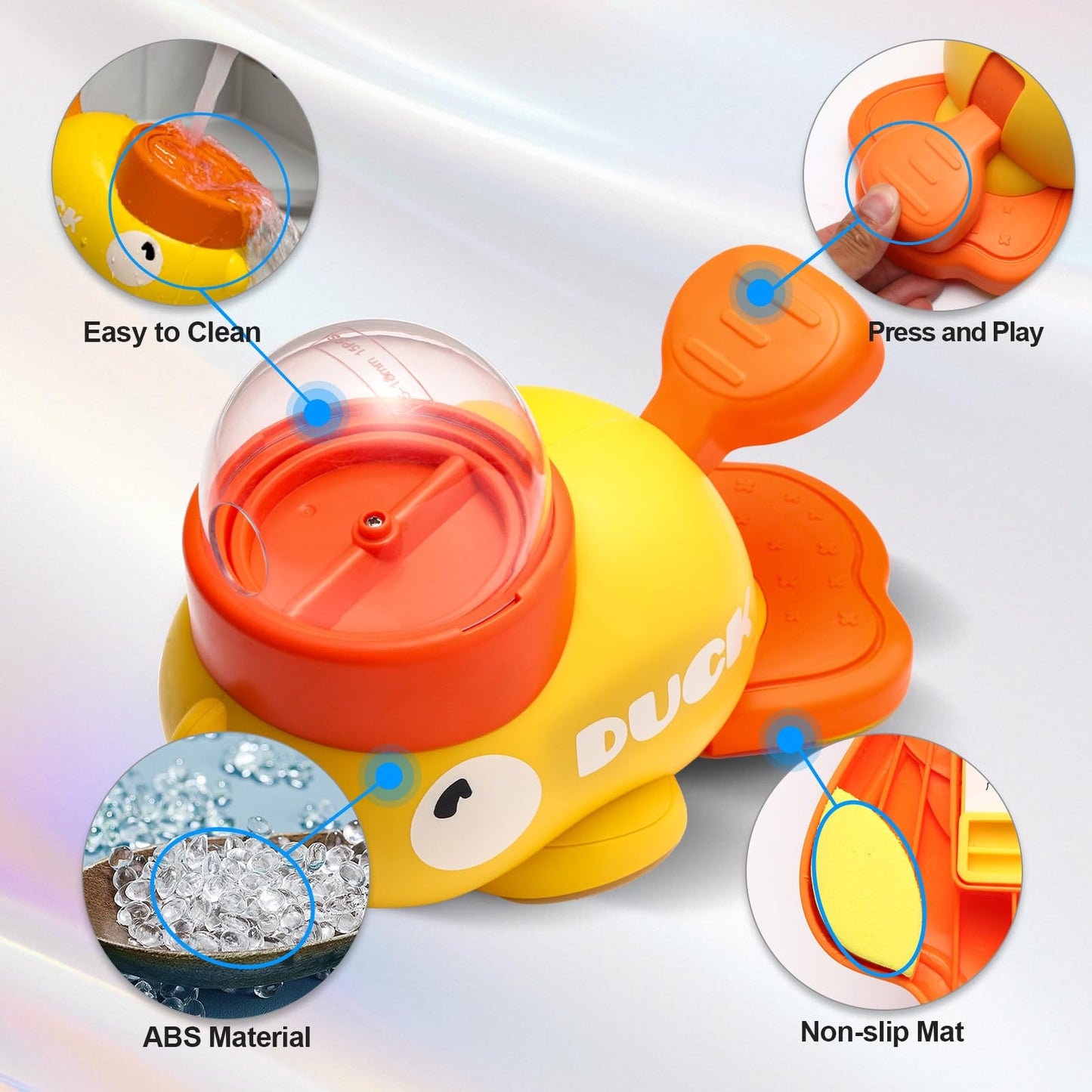 Fanosy Dog Interactive Treat Dispenser Toy, Food Puzzle Slow Feeder, 2-in-1 Durable Cute Duck Shaped Design for Small Medium Dogs and Cats, Interactive IQ Training Reduces Bloating