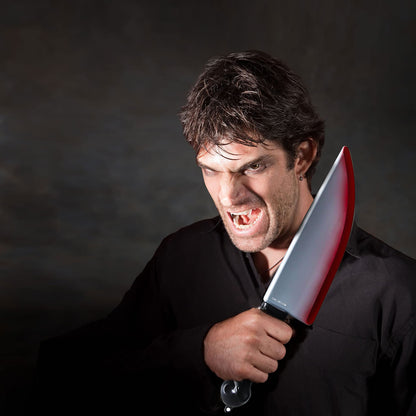 Cagemoga 5 Pack Halloween Fake Machetes Plastic Machette Knife Prop Realistic Knife Prop for Halloween Party Costume Accessory