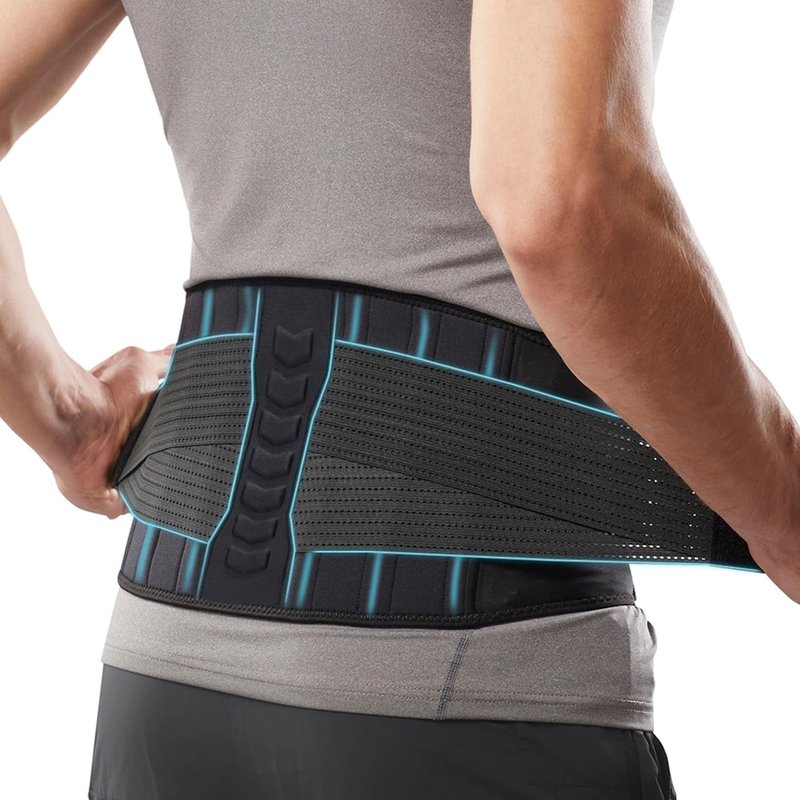 Comforband Copper-Infused Back Support Brace – Lightweight Lumbar Belt with 6 Supportive Stays for Lower Back Pain Relief, Muscle Spasms, Strains, Arthritis, and Sciatica – for Men and Women (XXL)