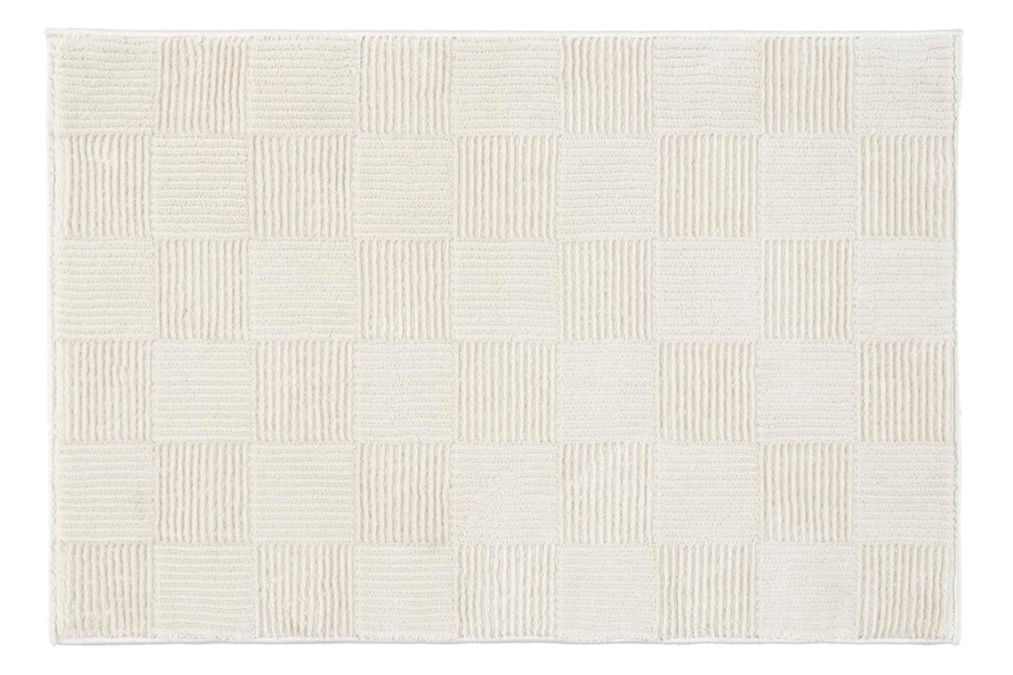 Revival Rugs Willow 2'x3' Area Rugs for Kitchen Bedroom - Washable, 100% Recycled, Oeko-TEX Certified, Medium Pile, Modern, Beige, Cream