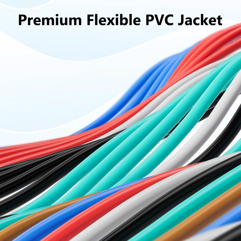 12 Gauge Wire (2-Pack Red/Black Each 25 FT), 12AWG CCA, Low Voltage Automotive Primary Harness Wire for Battery, Car Audio, Remote Trailer, Security Alarm, Hook Up Electrical Wires for DIY DC